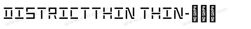 DistrictThin Thin字体转换